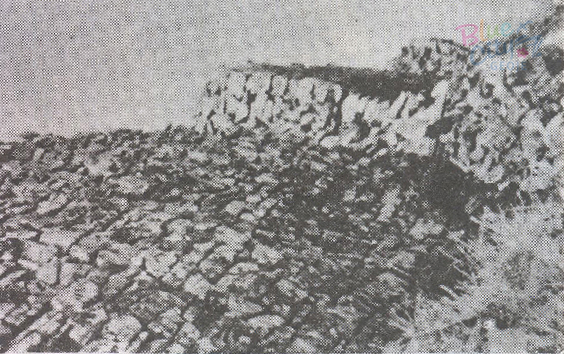 옥포조선소 건립전의 유적지(아주 당등산 안의 성터)